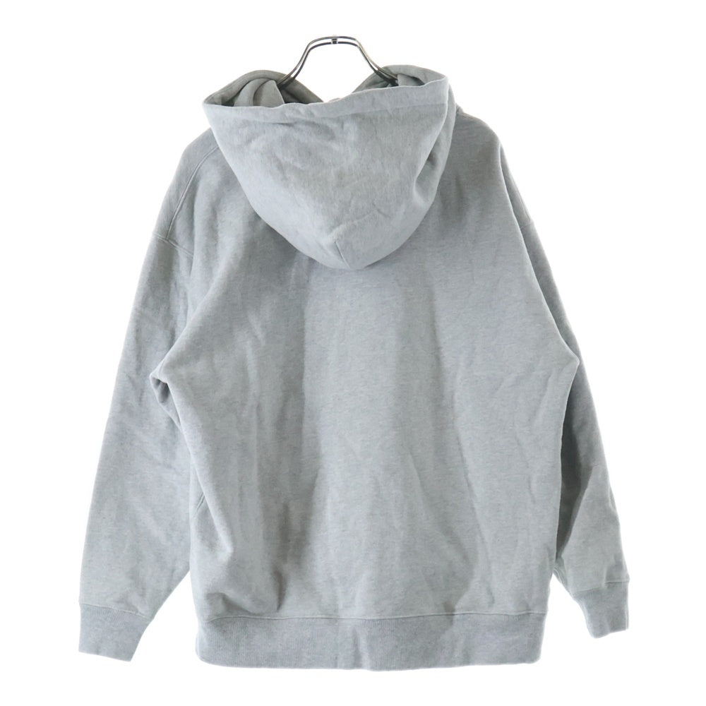 GOD SELECTION XXX(ゴッドセレクショントリプルエックス) スモールBOXロゴ コットンプルオーバーパーカー グレー