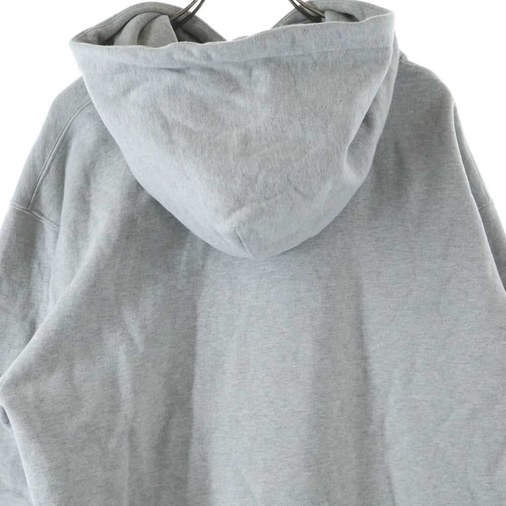 GOD SELECTION XXX(ゴッドセレクショントリプルエックス) スモールBOXロゴ コットンプルオーバーパーカー グレー