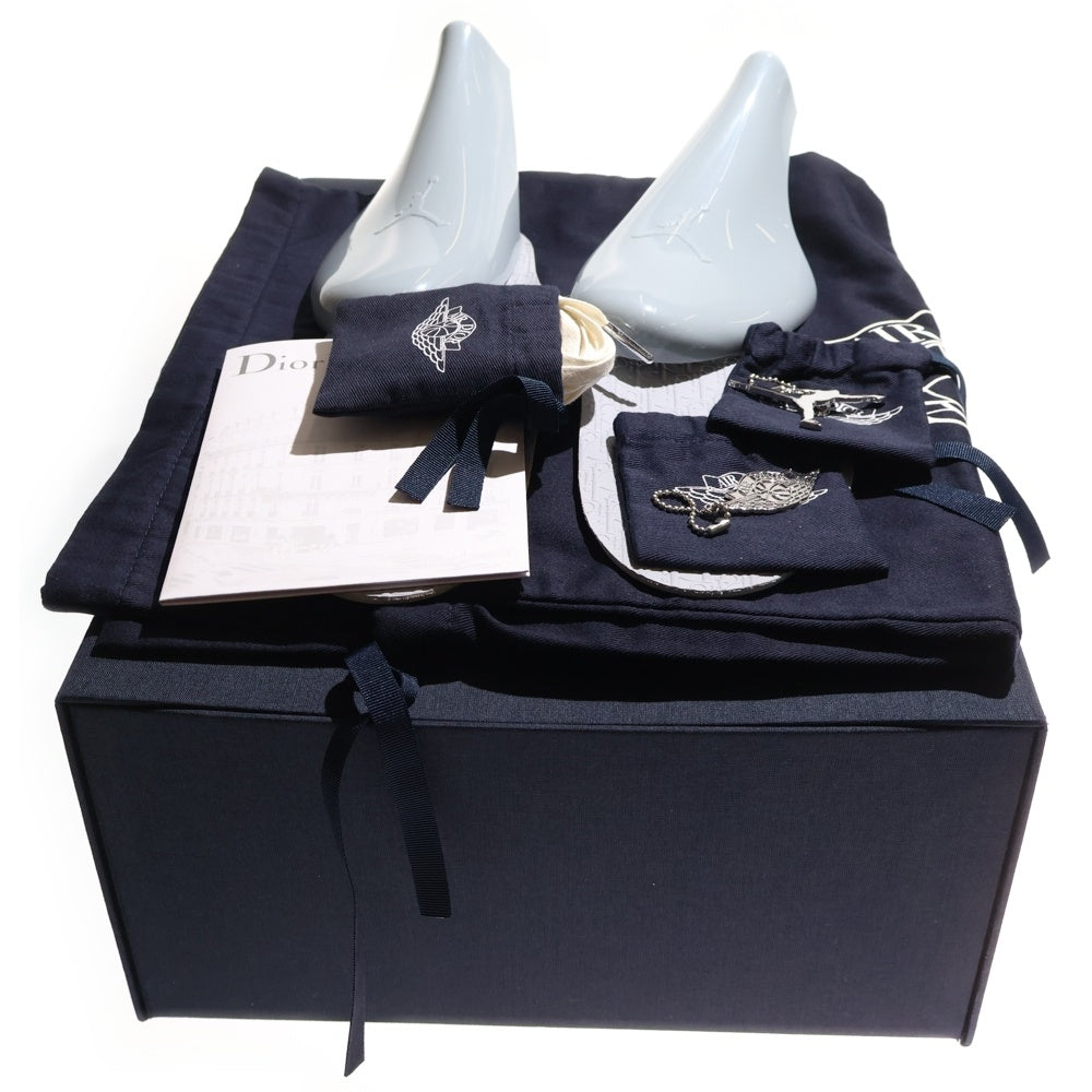 NIKE(ナイキ) DIOR AIR JORDAN 1 HIGH OG CN8607-002 ディオール エアジョーダン1 ハイカットスニーカー ホワイト/グレー US9.5/27.5cm