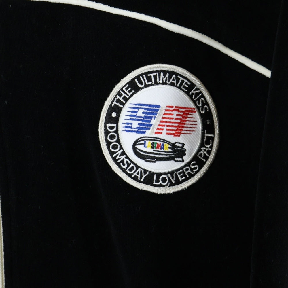 SAINT MICHAEL(セントマイケル) 25SS Track Jacket SM-HR8-0000-C33 ベロアトラックジャケット ブルゾン ブラック