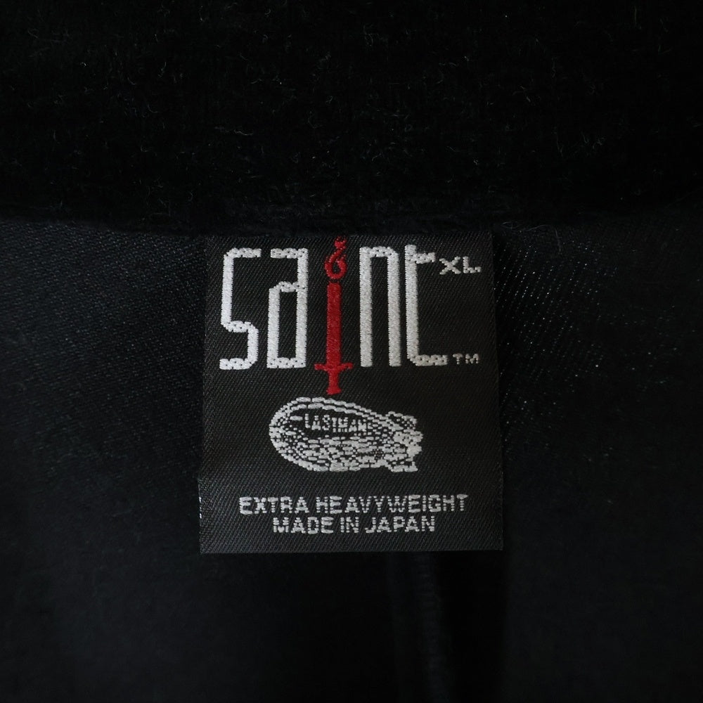 SAINT MICHAEL(セントマイケル) 25SS Track Jacket SM-HR8-0000-C33 ベロアトラックジャケット ブルゾン ブラック
