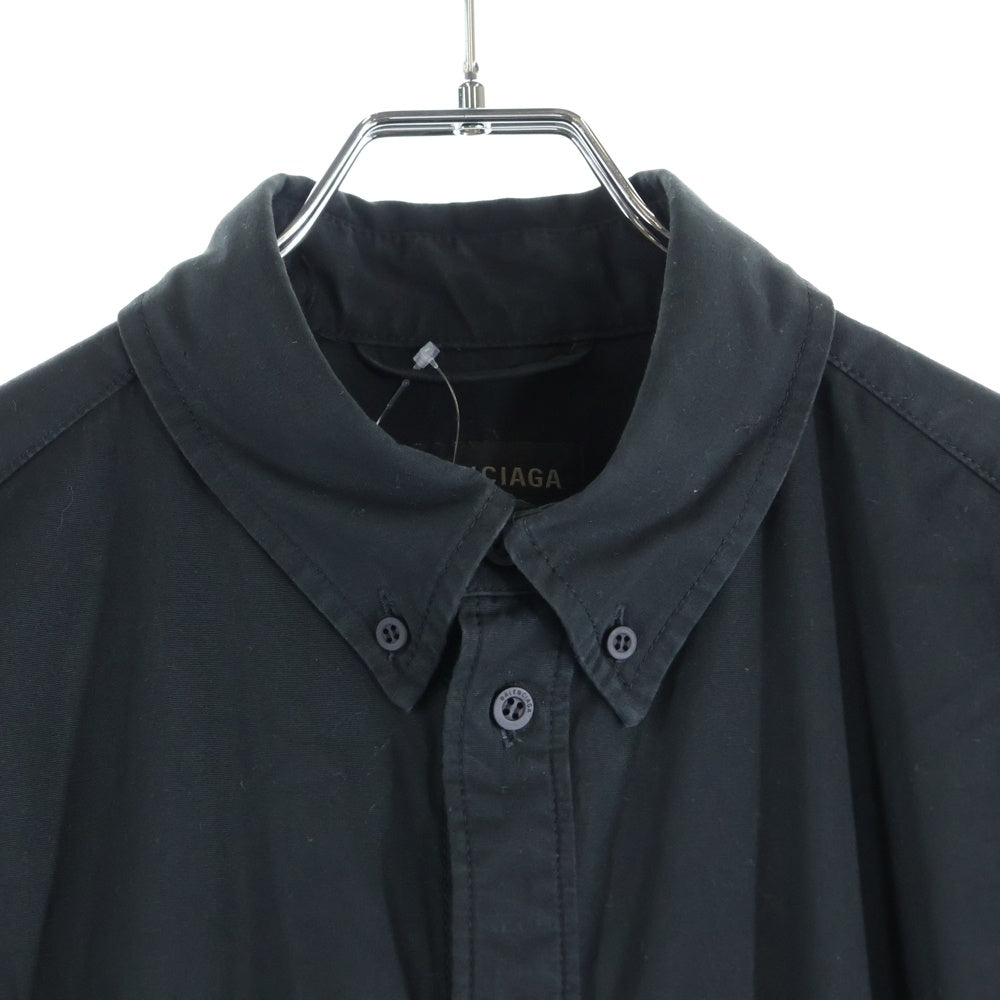 BALENCIAGA(バレンシアガ) ボタンダウン カーゴシャツ ブルゾン ブラック
