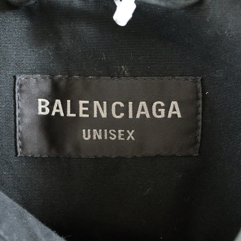 BALENCIAGA(バレンシアガ) ボタンダウン カーゴシャツ ブルゾン ブラック
