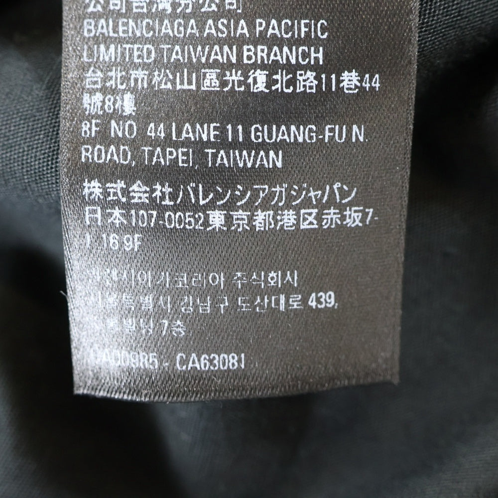 BALENCIAGA(バレンシアガ) ボタンダウン カーゴシャツ ブルゾン ブラック