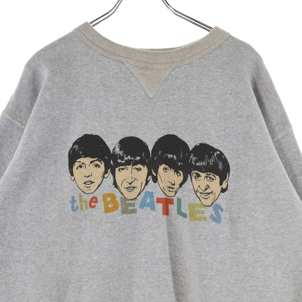 HUMAN MADE(ヒューマンメイド) BEATLES TSURIAMI SWEATSHIRT HM30CS033 ビートルズプリント クルーネック長袖スウェット トレーナー グレー