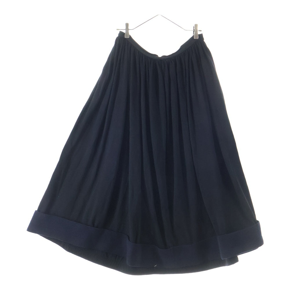 Yohji Yamamoto FEMME(ヨウジヤマモトファム) 08SS ウール ドレープ スカート ブラック