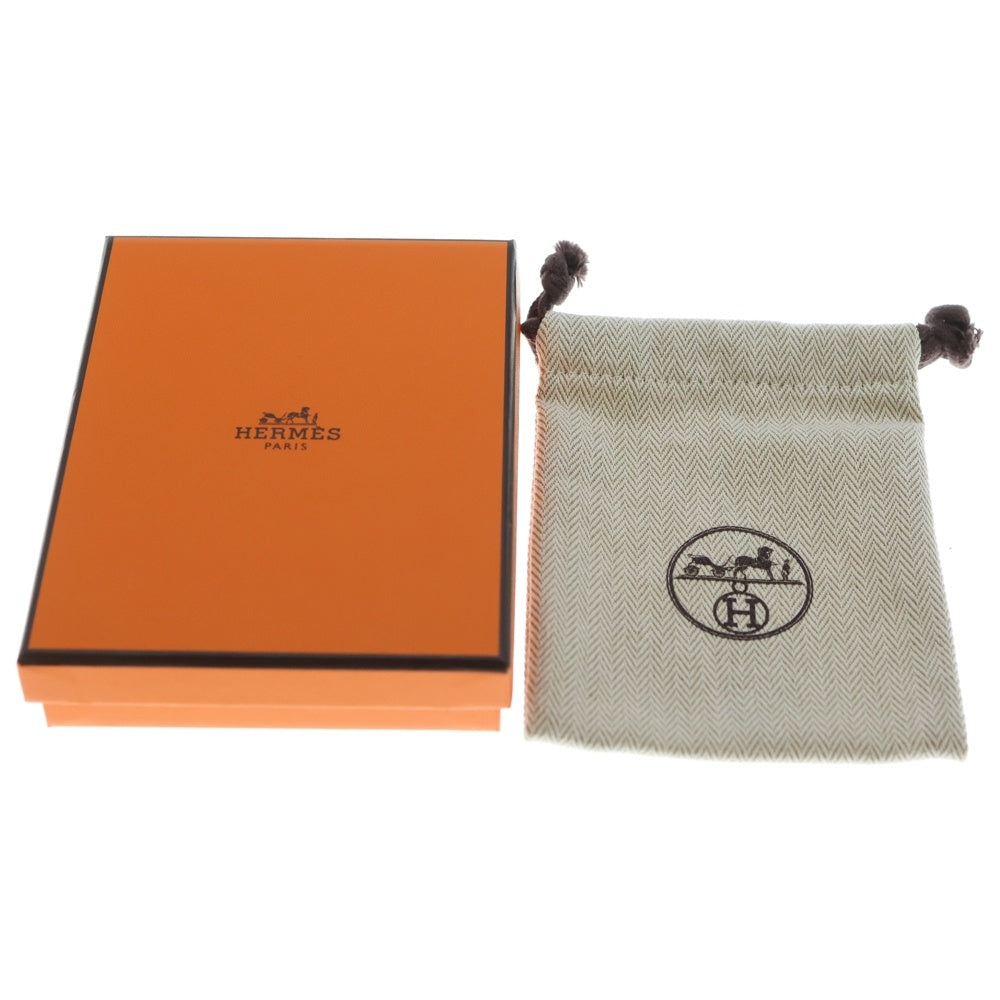 HERMES(エルメス) シェーヌダンクル ヴュルカニウム ネックレス ブラウン シルバーネックレス レディース