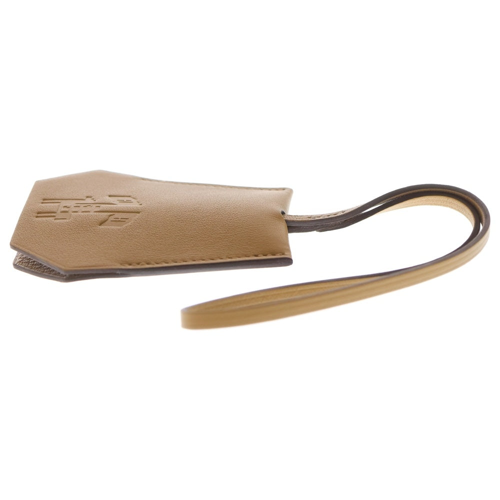 HERMES(エルメス) 2024イヤーズギフト レザーキークロシェット キーリング ブラウン