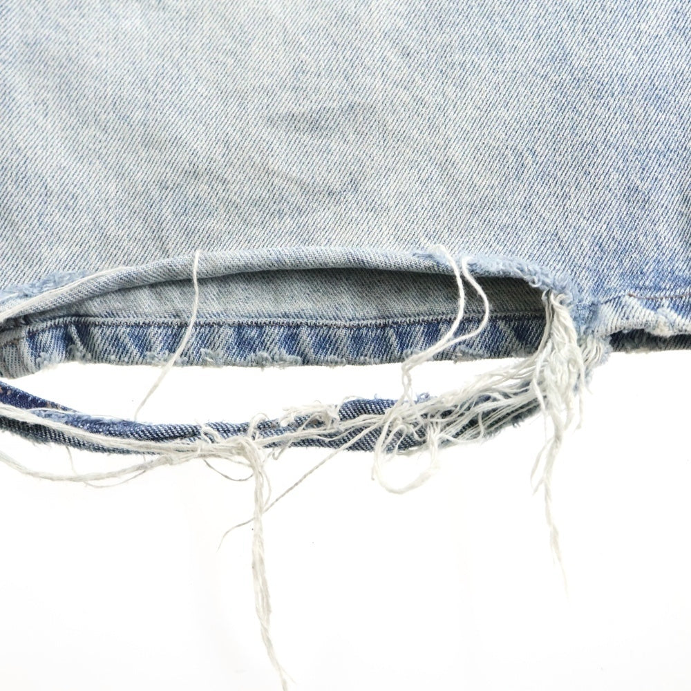 BALENCIAGA(バレンシアガ) 23AW ダメージ加工バギーデニムパンツ インディゴ 745213 TDW14