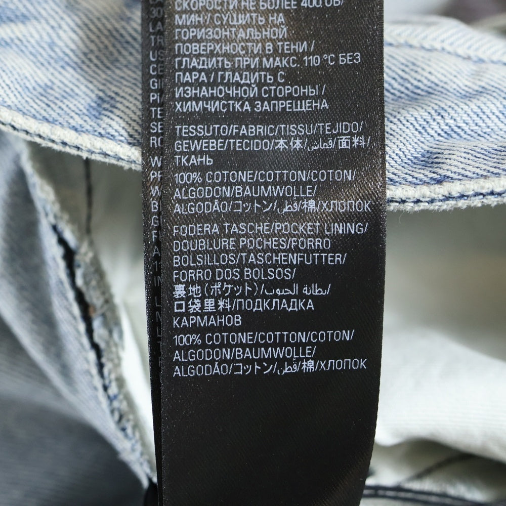 BALENCIAGA(バレンシアガ) 23AW ダメージ加工バギーデニムパンツ インディゴ 745213 TDW14