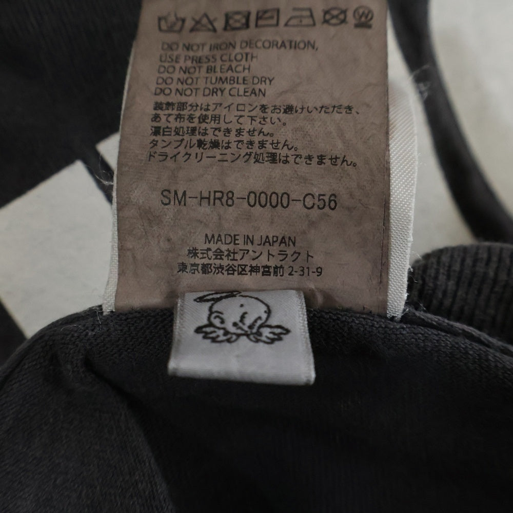 SAINT MICHAEL(セントマイケル) 25SS×FRIENDS / FRD_SS TEE フォトプリント ヴィンテージ加工 半袖Tシャツ グレー SM-HR8-0000-C56