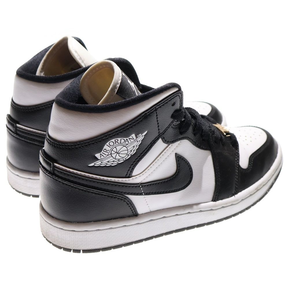 NIKE(ナイキ) Women's Air Jordan 1 Mid Black/White DV0991-101 ウィメンズ エアジョーダン1 ミッド ハイカットスニーカー シューズ US7.5/24.5cm レディース