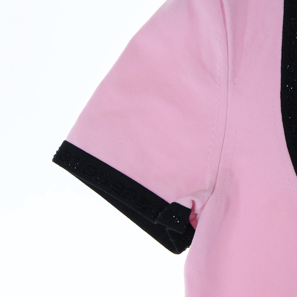 ALEXANDER WANG(アレキサンダーワン) Contrast Trim Tee 1KC2231007 コントラストトリム 半袖Tシャツ カットソー ピンク レディース