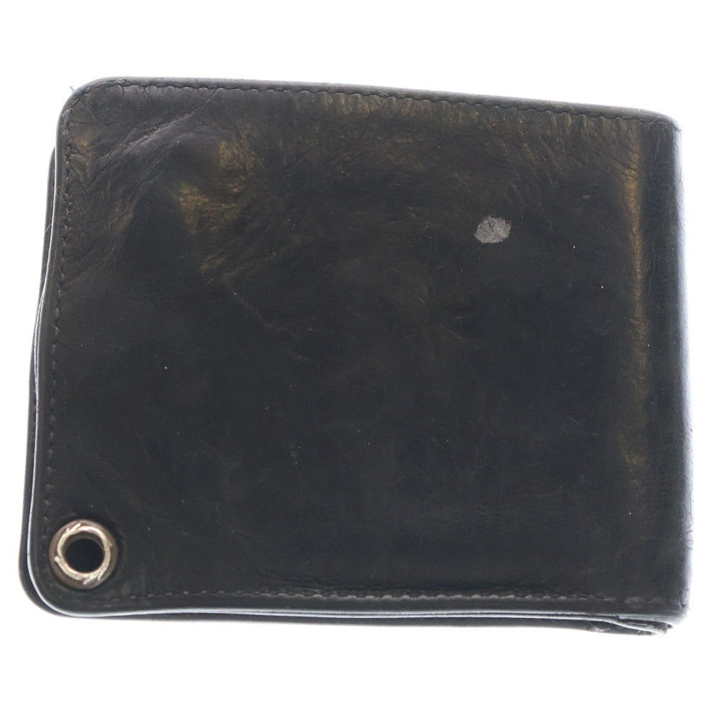 CHROME HEARTS(クロムハーツ) 1SNAP 1スナップ クロス ボールボタン レザーウォレット 財布 ブラック BCA361