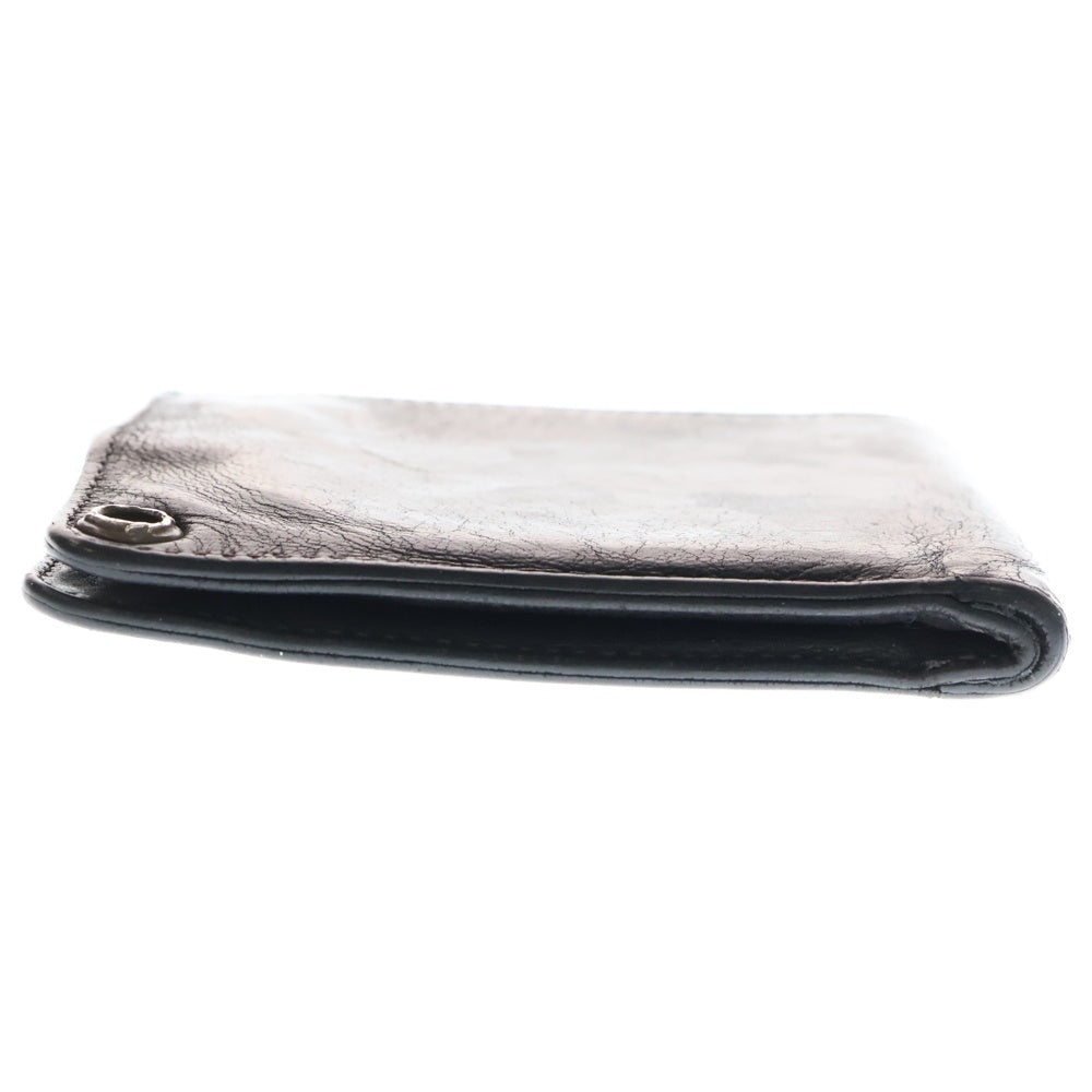 CHROME HEARTS(クロムハーツ) 1SNAP 1スナップ クロス ボールボタン レザーウォレット 財布 ブラック BCA361