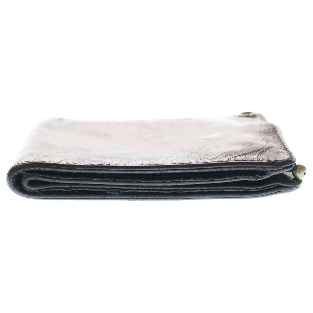 CHROME HEARTS(クロムハーツ) 1SNAP 1スナップ クロス ボールボタン レザーウォレット 財布 ブラック BCA361