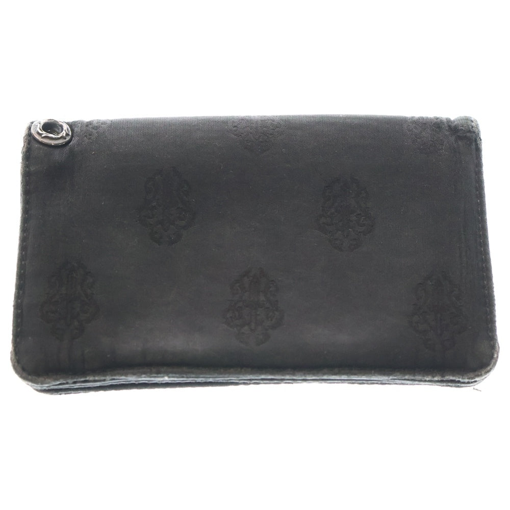 CHROME HEARTS(クロムハーツ) 1ZIP 1ジップ ホースシューボールボタン ナイロンウォレット 財布 ブラック