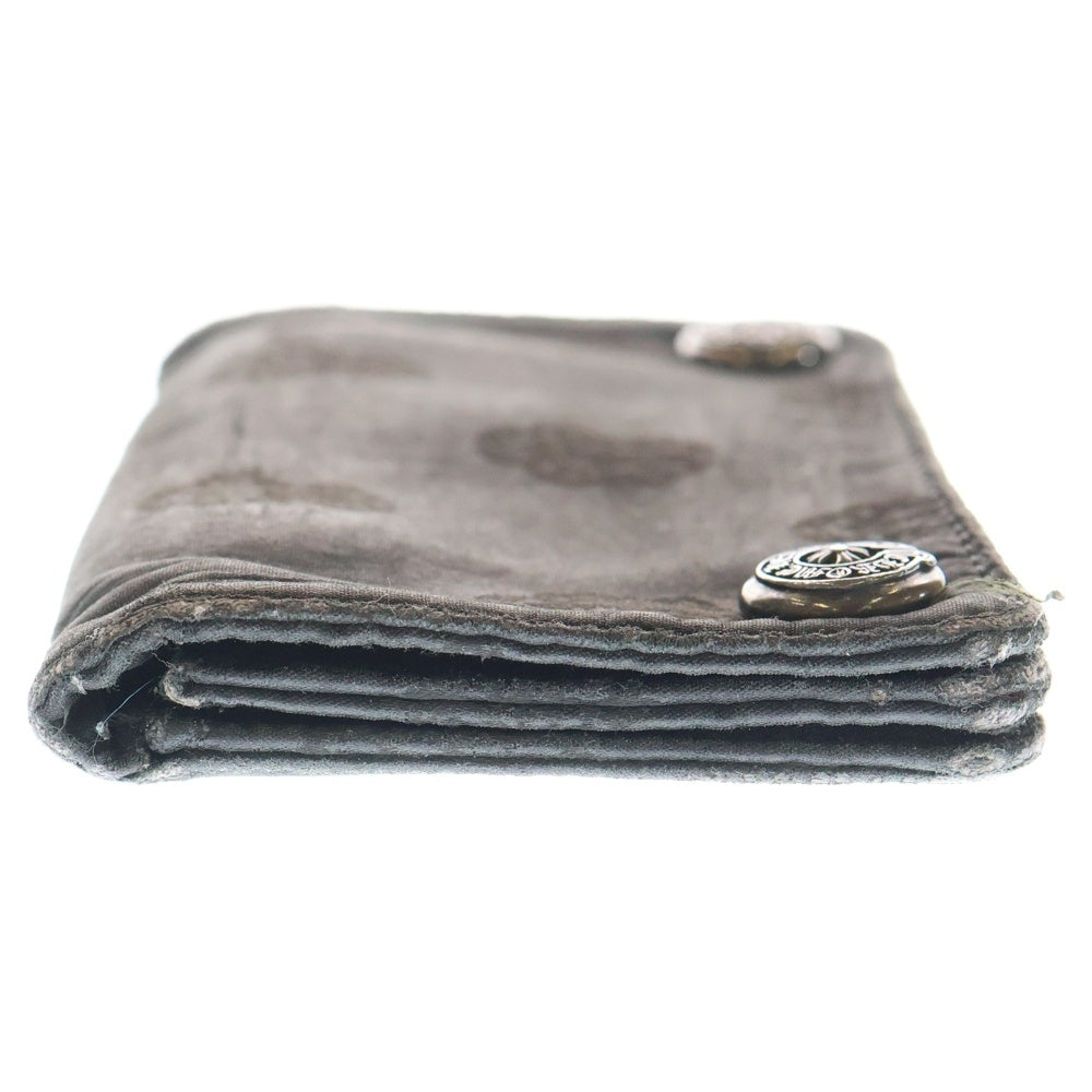 CHROME HEARTS(クロムハーツ) 1ZIP 1ジップ ホースシューボールボタン ナイロンウォレット 財布 ブラック