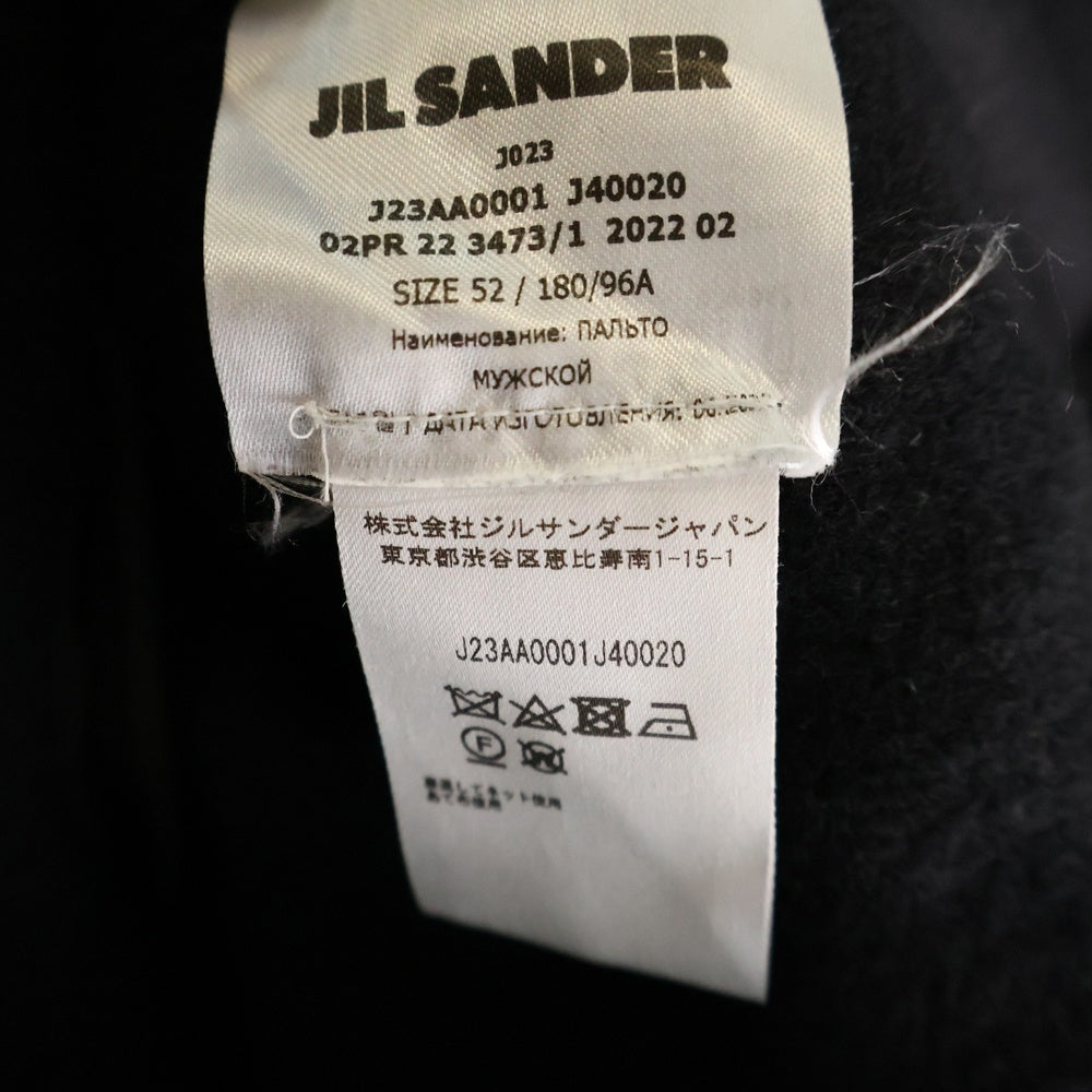 JIL SANDER(ジルサンダー) 22AW WORDROBE W SPORT COAT ロングコート バージンウール ブラック J23AA0001 J40020