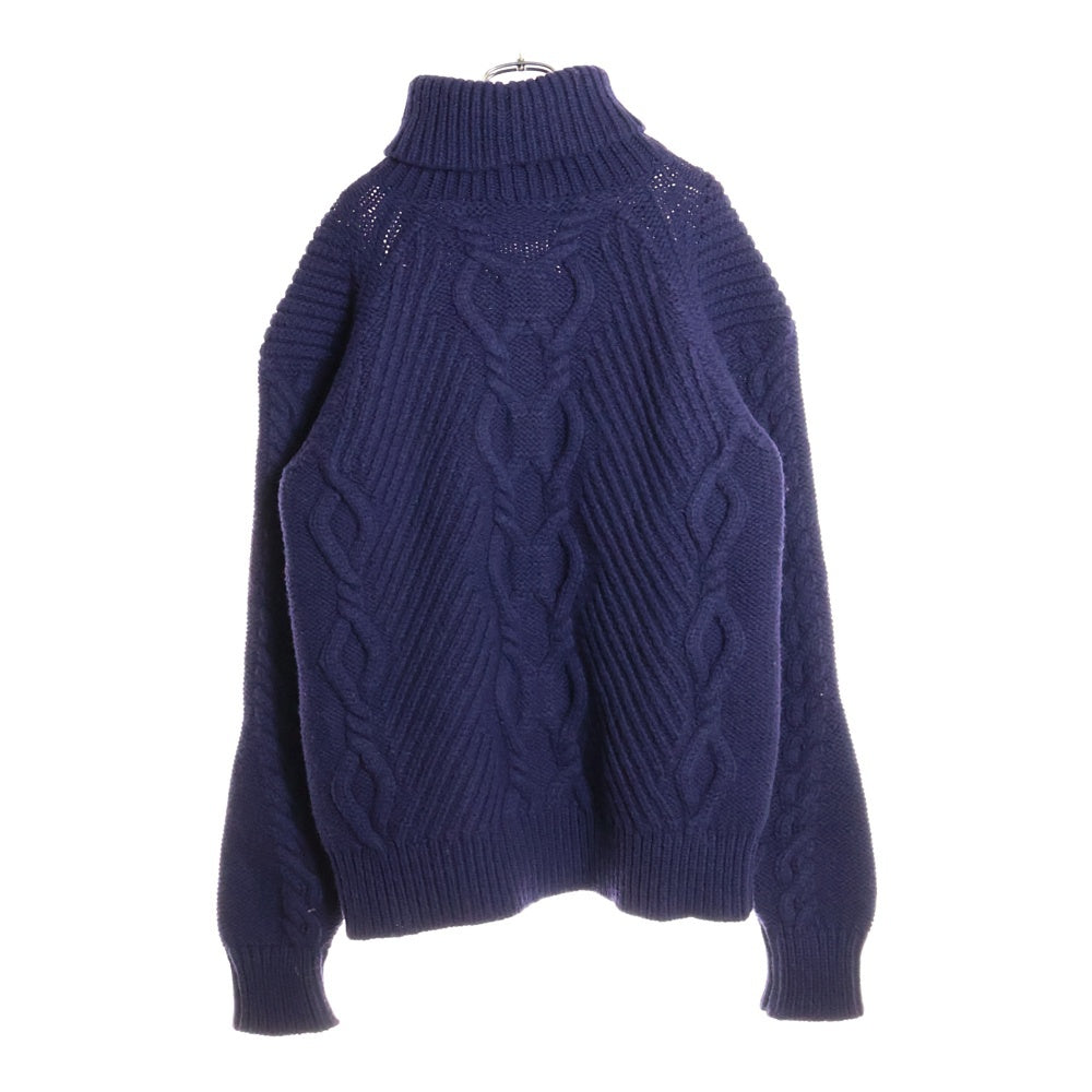 CHANEL(シャネル) ローゲージアンカータートルネックニットセーター ネイビー P59292K07787