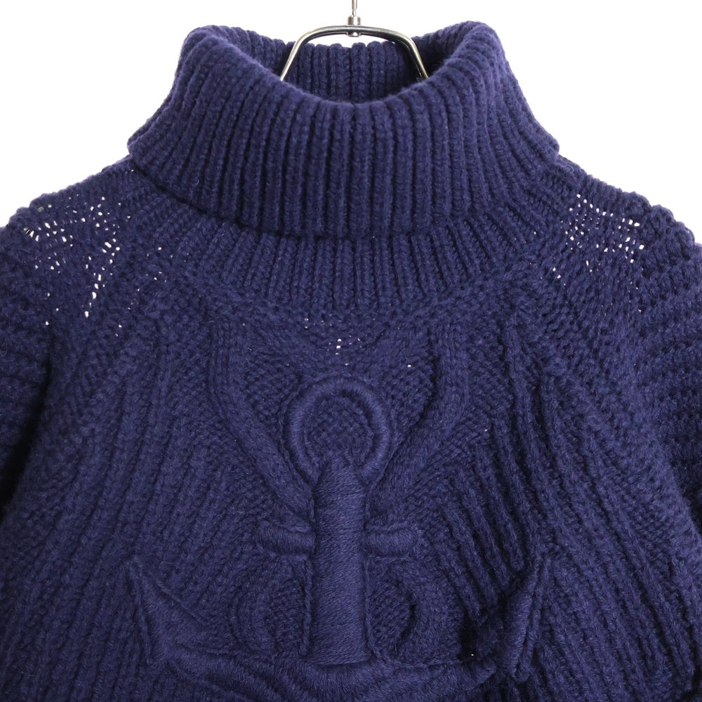 CHANEL(シャネル) ローゲージアンカータートルネックニットセーター ネイビー P59292K07787