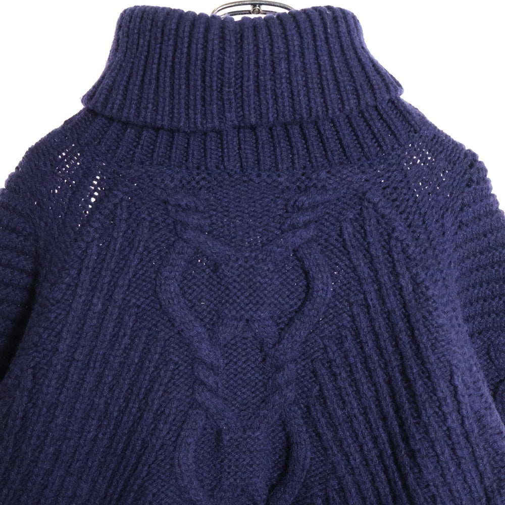 CHANEL(シャネル) ローゲージアンカータートルネックニットセーター ネイビー P59292K07787
