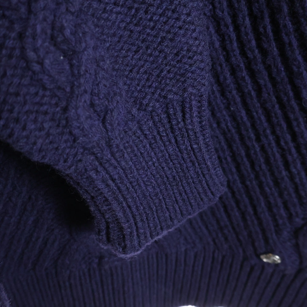CHANEL(シャネル) ローゲージアンカータートルネックニットセーター ネイビー P59292K07787