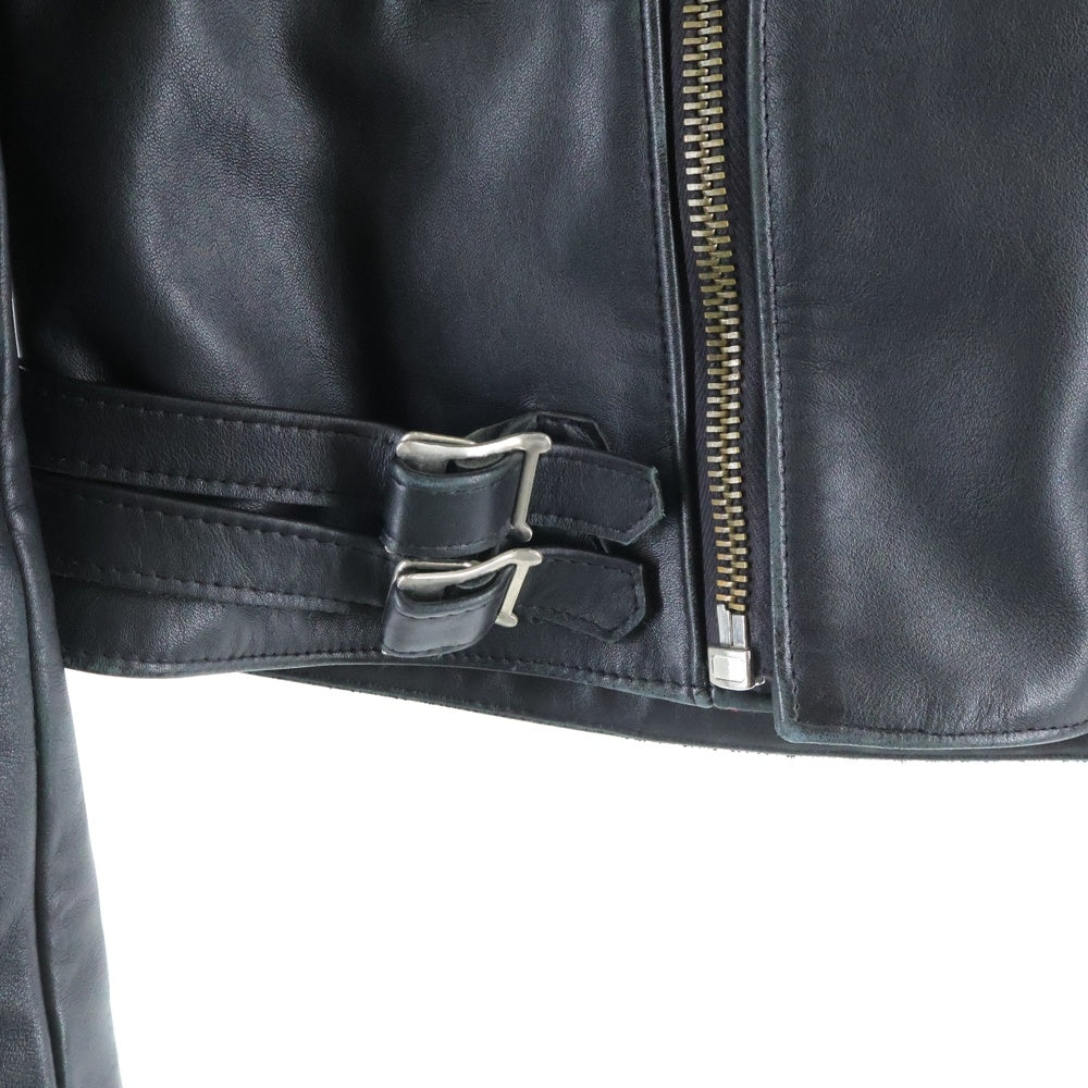 Lewis Leathers(ルイスレザー) 666期 ♯438 GT MONZA パテッド ツインバックル ダブルライダースジャケット ブラック