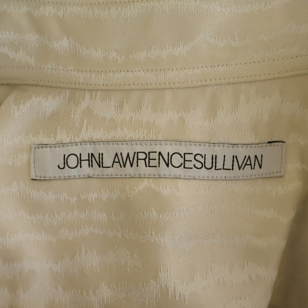 JOHN LAWRENCE SULLIVAN(ジョンローレンスサリバン) MOIRE JACQUARD SLEEVELESS SHIRT 3A003-0424-02 ノースリーブ シャツ カットソー ホワイト