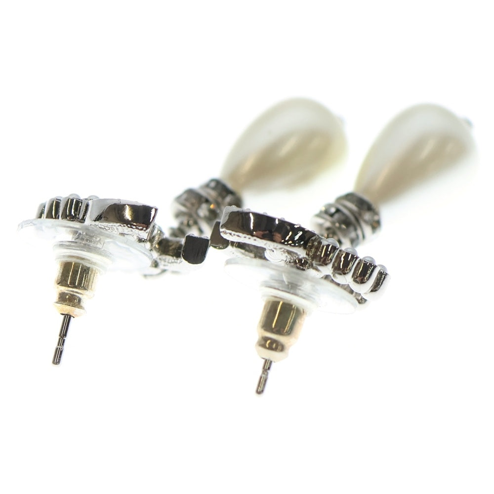 CHANEL(シャネル) ココマーク ピアス フェイクパール ラインストーン ピアス B24S ホワイト/シルバー