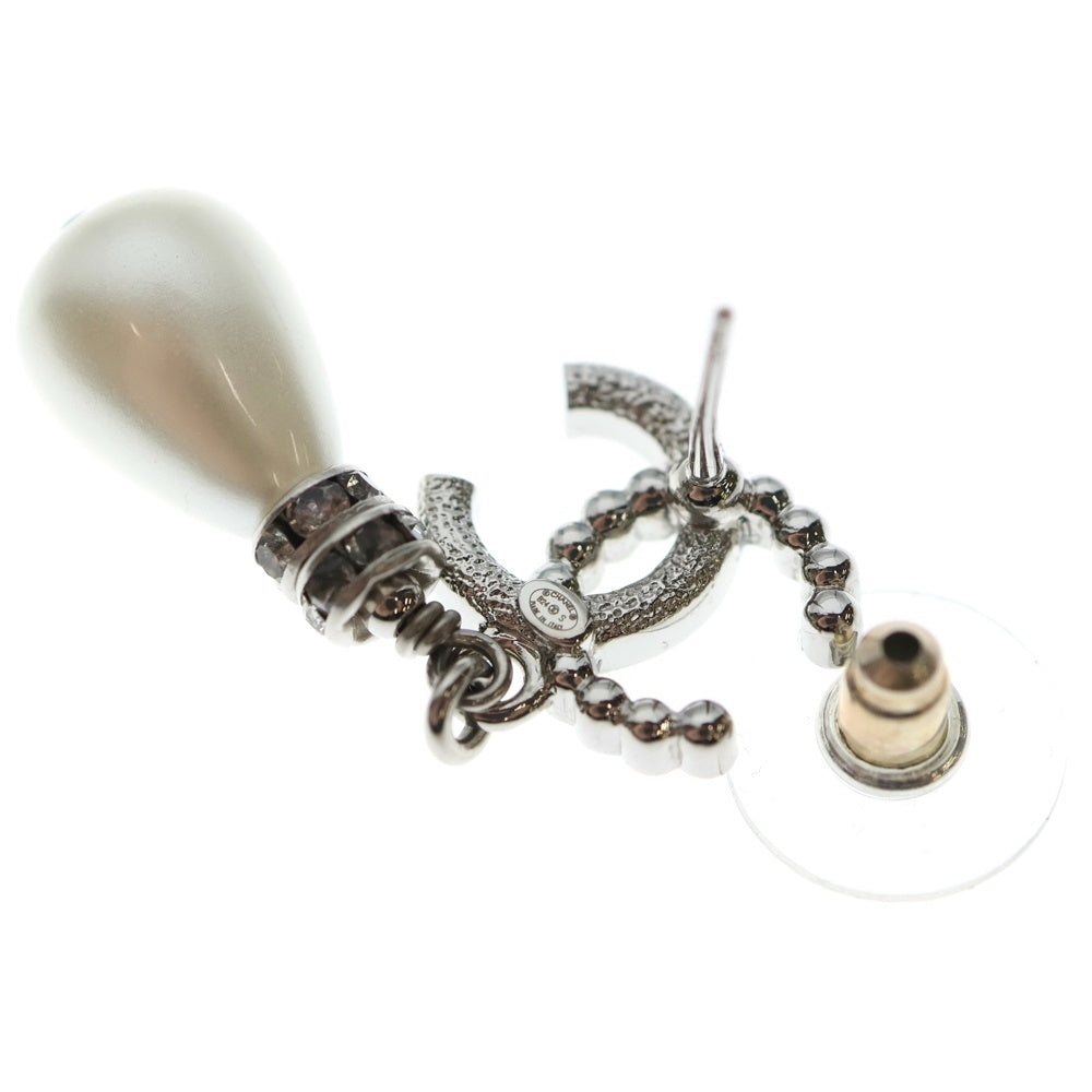 CHANEL(シャネル) ココマーク ピアス フェイクパール ラインストーン ピアス B24S ホワイト/シルバー