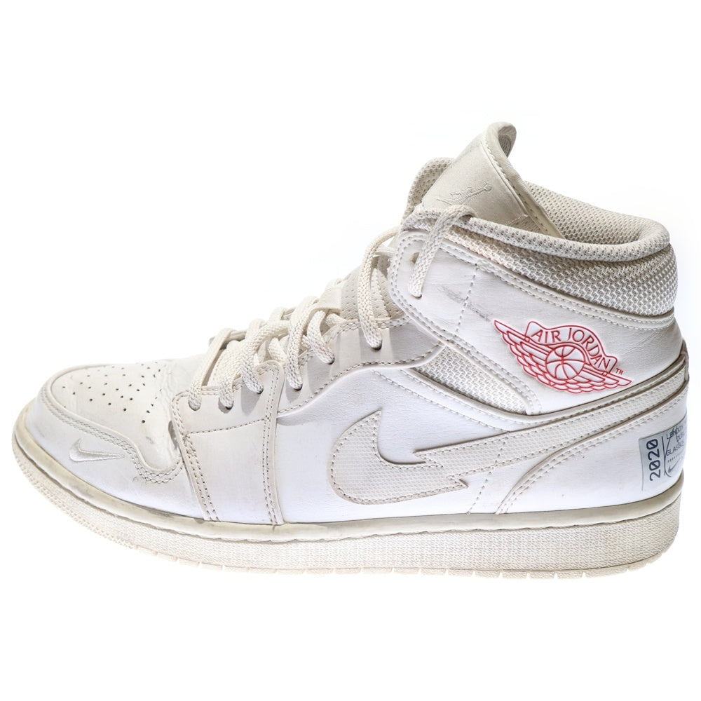 NIKE(ナイキ) AIR JORDAN 1 MID SE EURO TOUR 2020 CW7589-100 エアジョーダン1 ミッドカットスニーカー SE ユーロツアー ホワイト US9/27.0cm