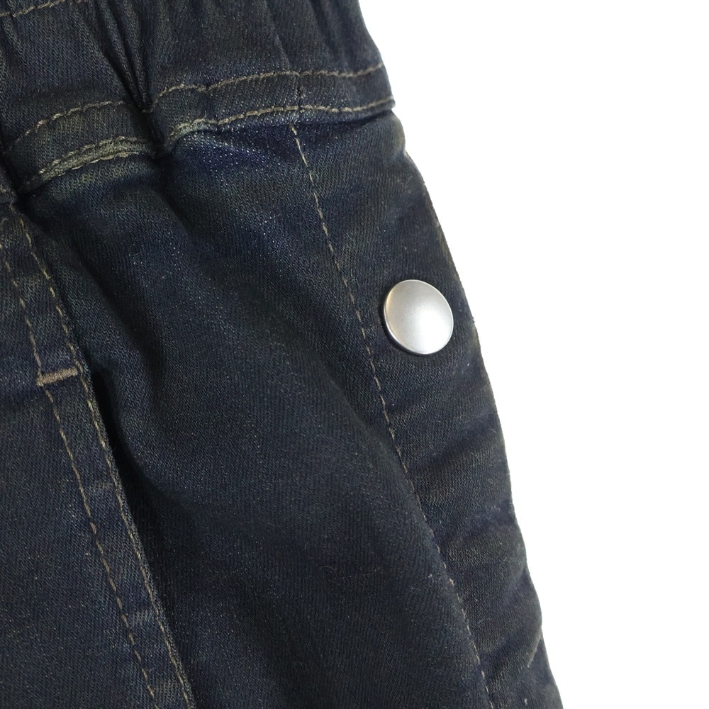 DRKSHDW(ダークシャドウ) 23AW Pusher Pants サイドスナップボタン プッシャーパンツ DS02C5336-SDM ブラック