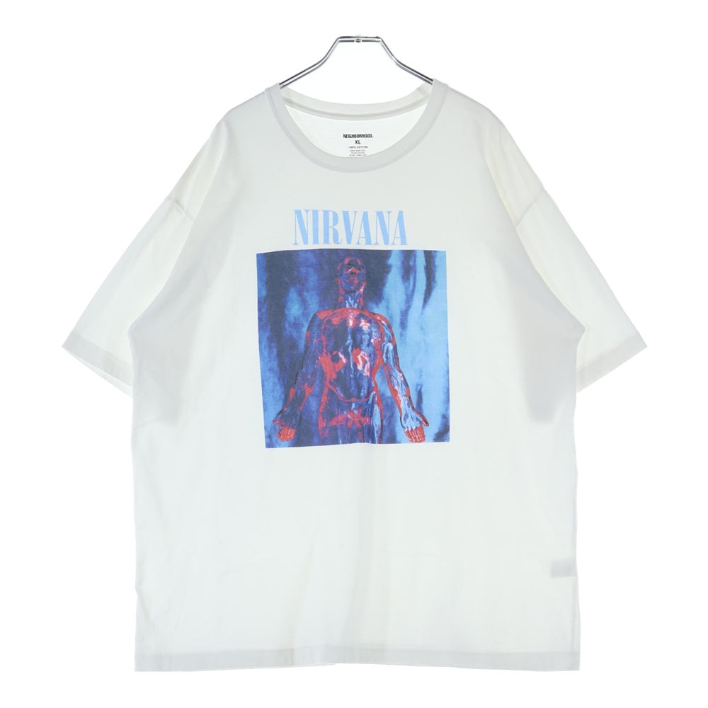 NEIGHBORHOOD(ネイバーフッド) ×NIRVANA TEE ニルバーナ クルーネック 半袖Tシャツ カットソー ホワイト