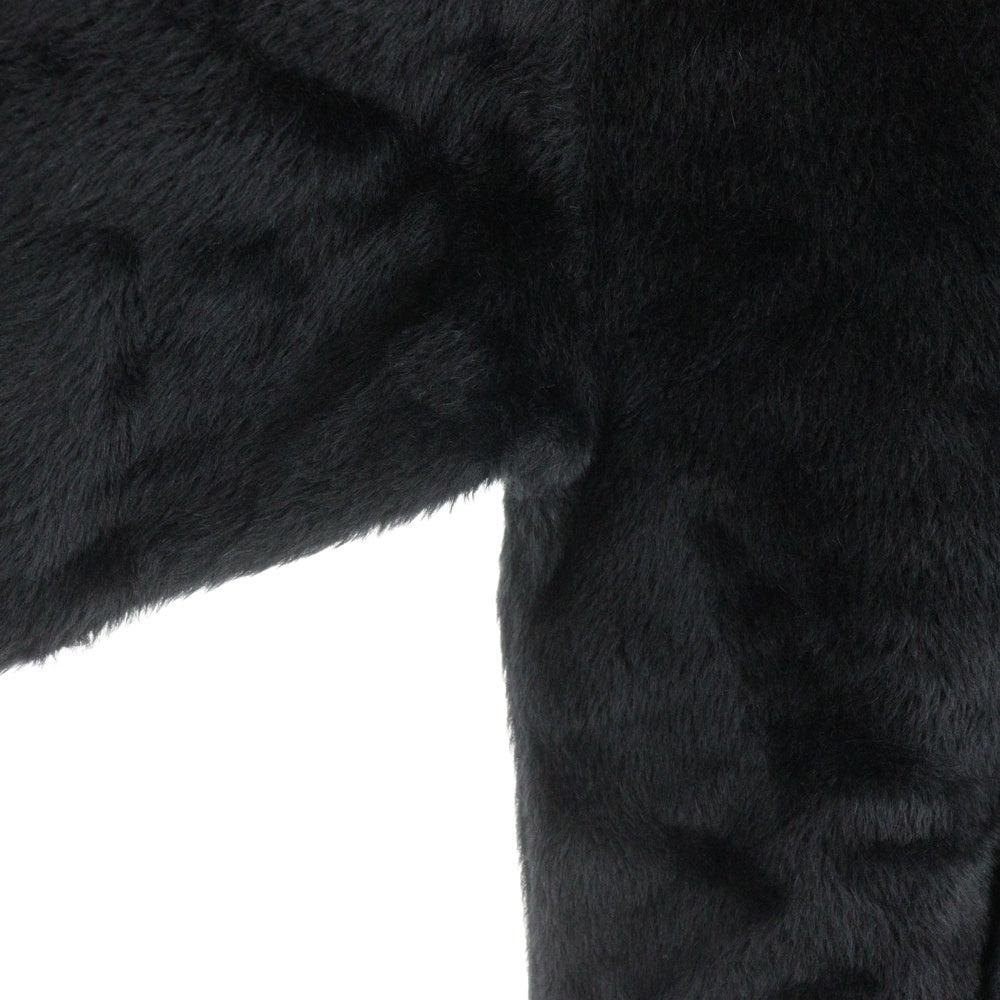 CELINE(セリーヌ) エディ期 スタッズロゴ アルパカウール プルオーバーパーカー ブラック