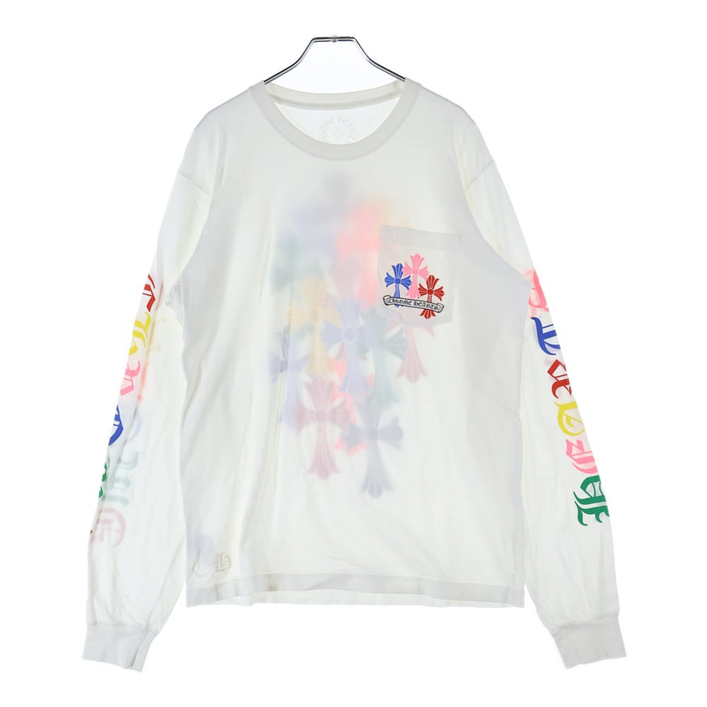CHROME HEARTS(クロムハーツ) MLTCOL CEM CRS L/S マルチセメタリー 長袖Tシャツ カットソー ホワイト