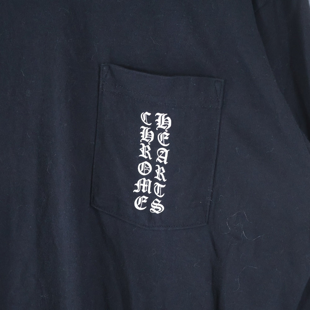 CHROME HEARTS(クロムハーツ) CH L S 1 サイドTバー プリント長袖カットソー 長袖Tシャツ ブラック