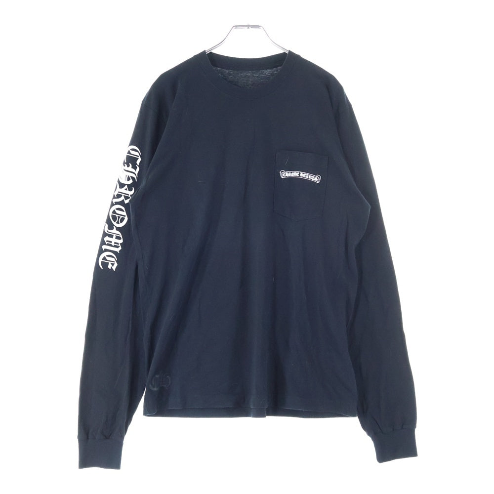 CHROME HEARTS(クロムハーツ) CH L S 1 バックセメタリークロスプリント長袖カットソー 長袖Tシャツ ブラック