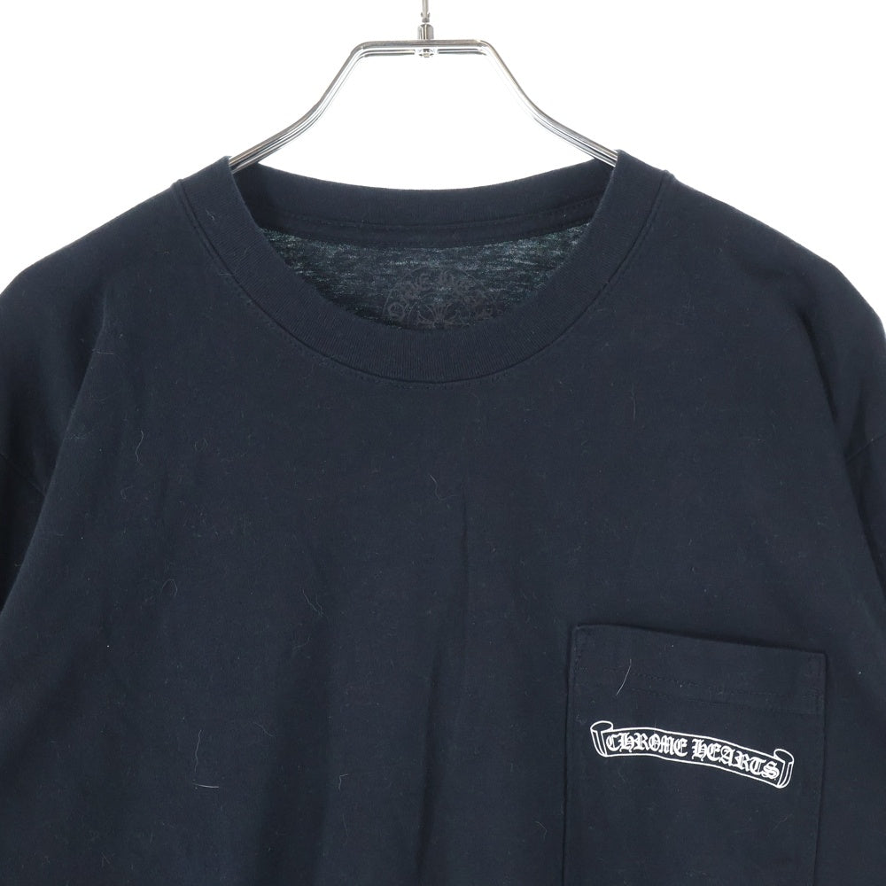 CHROME HEARTS(クロムハーツ) CH L S 1 バックセメタリークロスプリント長袖カットソー 長袖Tシャツ ブラック