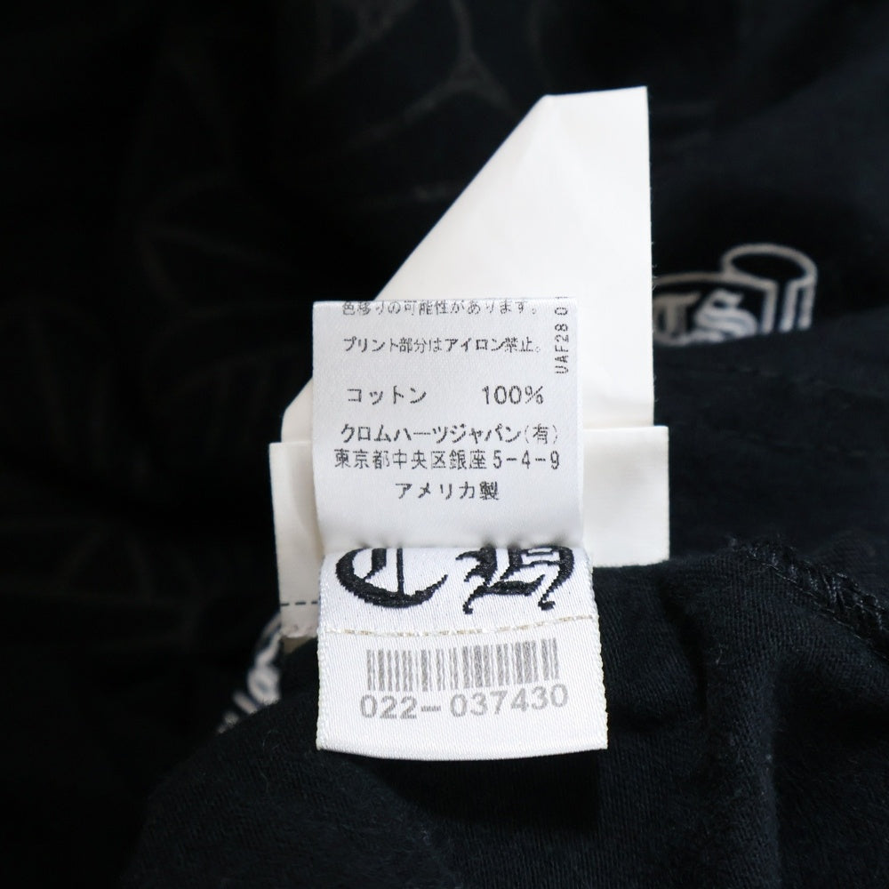 CHROME HEARTS(クロムハーツ) CH L S 1 バックセメタリークロスプリント長袖カットソー 長袖Tシャツ ブラック
