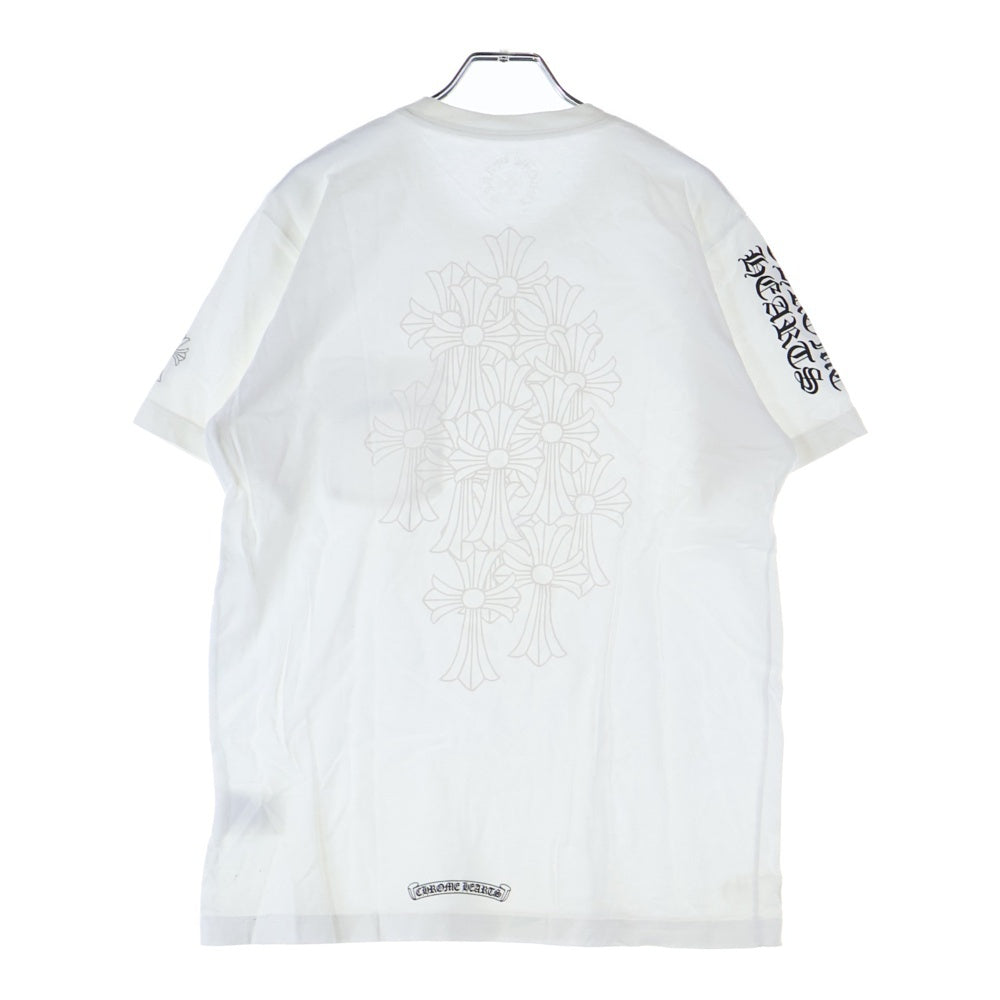 CHROME HEARTS(クロムハーツ) BACK CEMETERY CROSS TEE バックセメタリークロス 半袖Tシャツ カットソー ホワイト