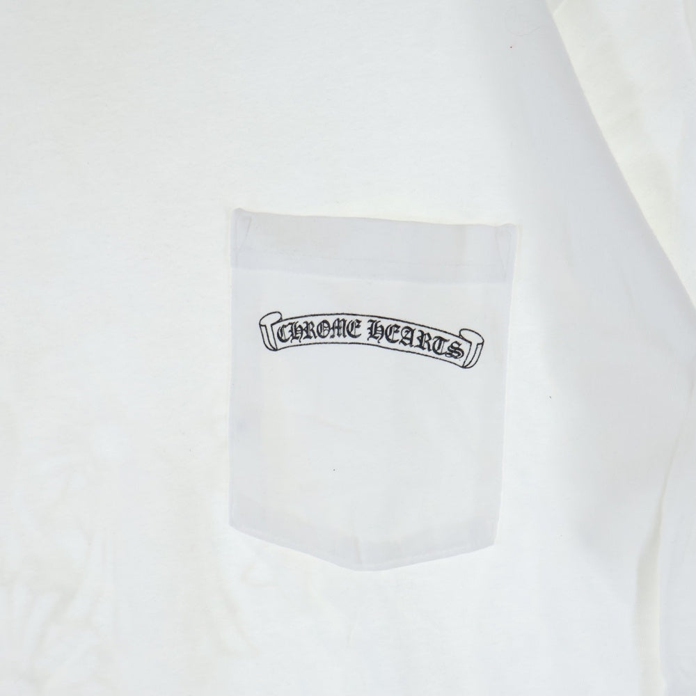 CHROME HEARTS(クロムハーツ) BACK CEMETERY CROSS TEE バックセメタリークロス 半袖Tシャツ カットソー ホワイト