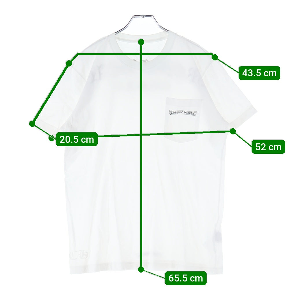 CHROME HEARTS(クロムハーツ) CH T-SHRT 2 バックアーチロゴプリントTシャツ ホワイト