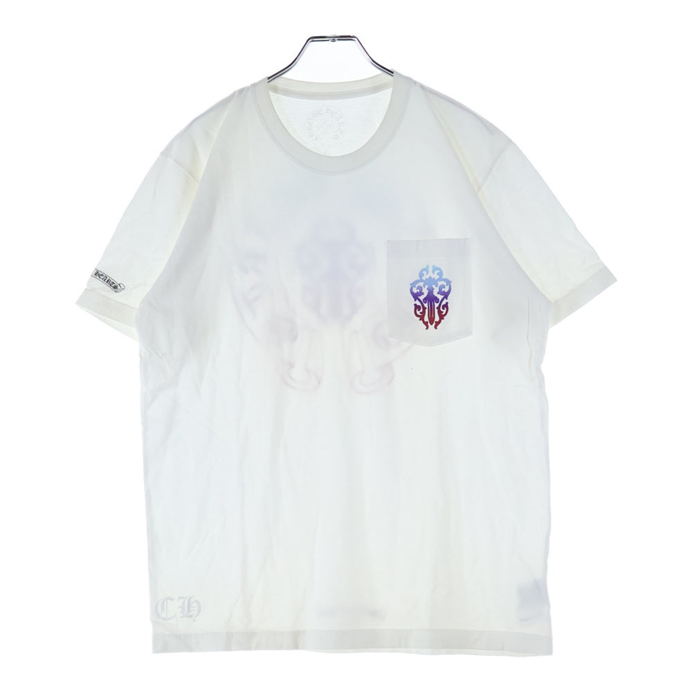 CHROME HEARTS(クロムハーツ) VINE DAGGER ヴァインダガープリント クルーネック 半袖Tシャツ ホワイト