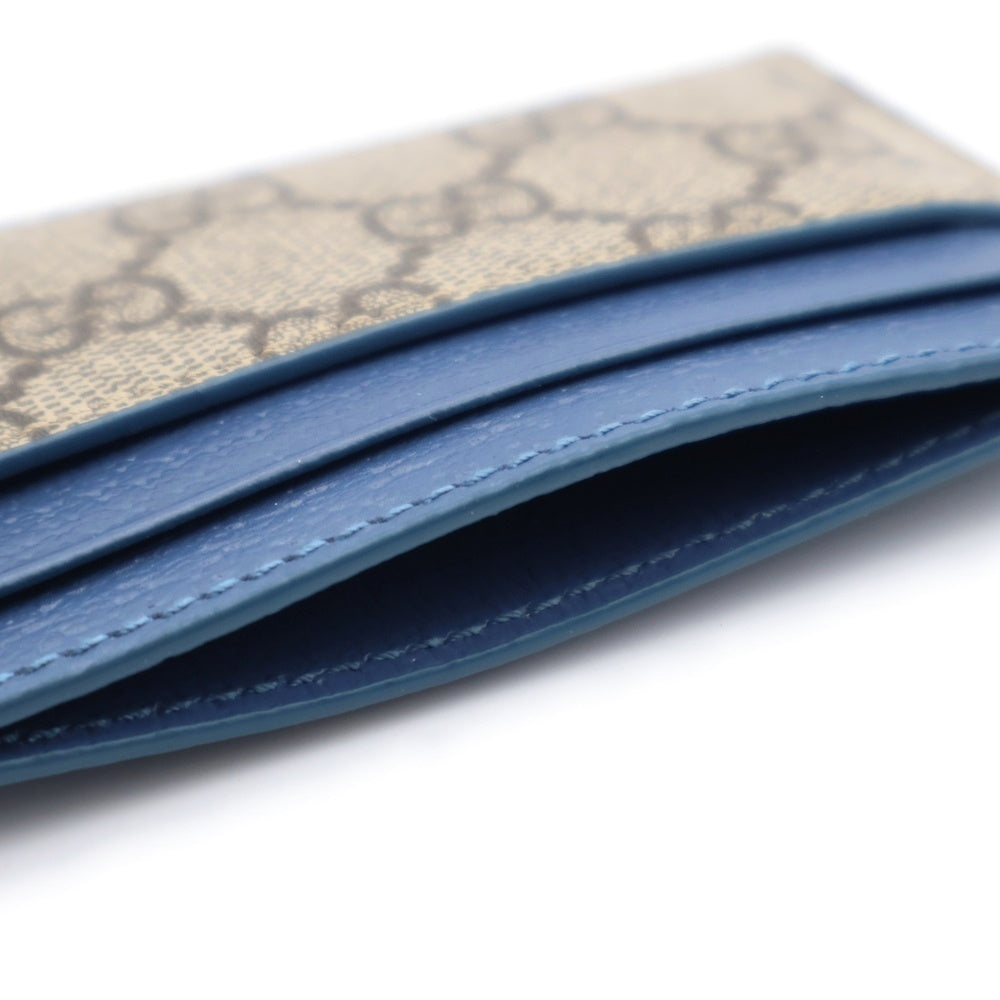 GUCCI(グッチ) GG カードケース ブルー トリム 768248 FACQC 9441 レディース