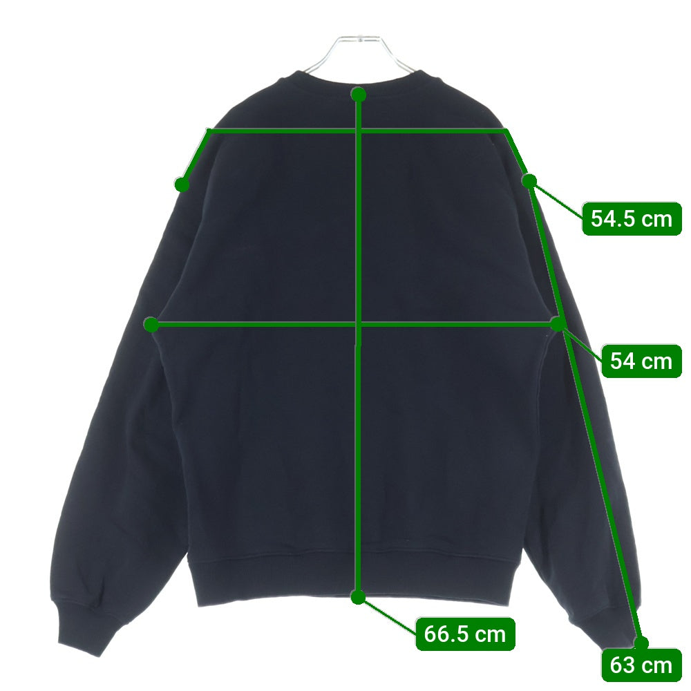 Y/PROJECT(ワイプロジェクト) 24AW ロゴ コットン スウェットトレーナー ブラック 204SH004 J148