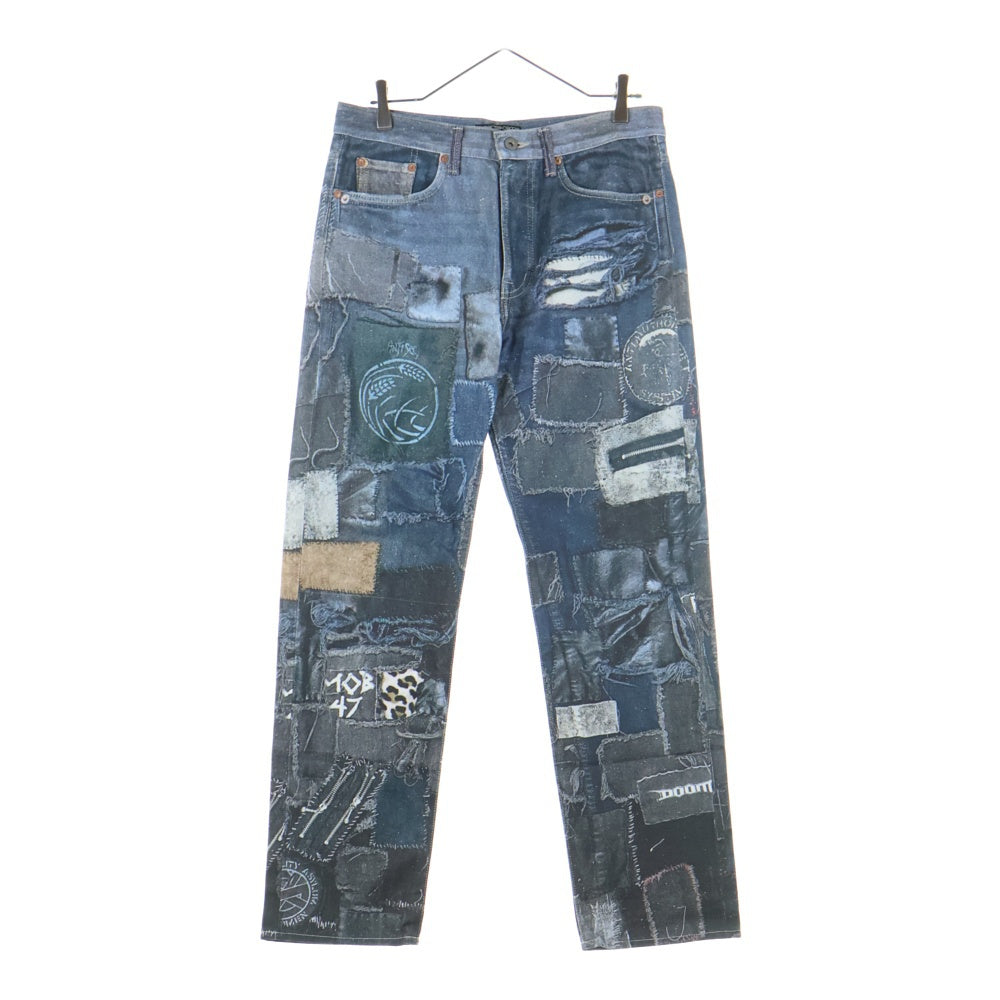 doublet(ダブレット) 22SS Photo Print Pants 22SS35PT169 フォトプリント デニムパンツ インディゴ