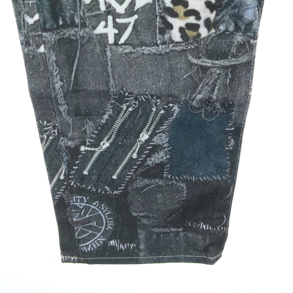 doublet(ダブレット) 22SS Photo Print Pants 22SS35PT169 フォトプリント デニムパンツ インディゴ