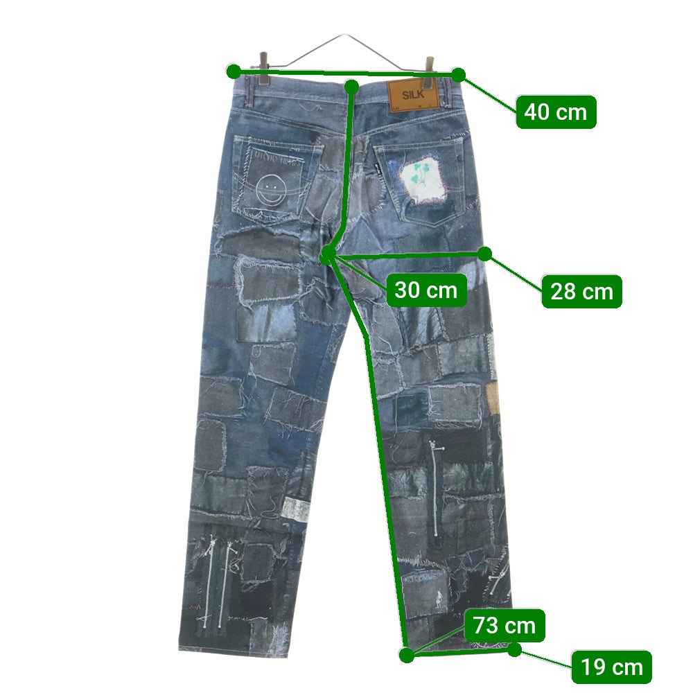 doublet(ダブレット) 22SS Photo Print Pants 22SS35PT169 フォトプリント デニムパンツ インディゴ