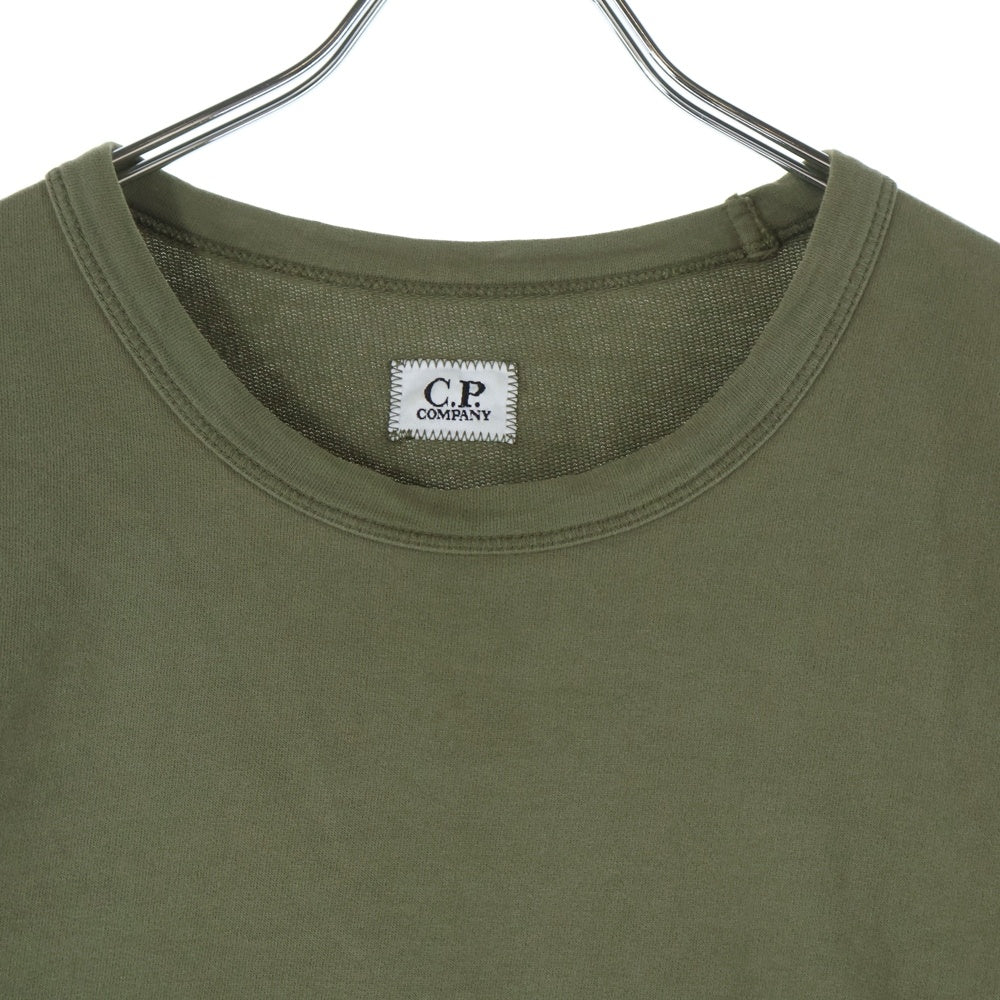 C.P. Company(シーピーカンパニー) Light Fleece Sweatshirt 11CMSS075A ライト フリース スウェットシャツ 長袖 カーキ